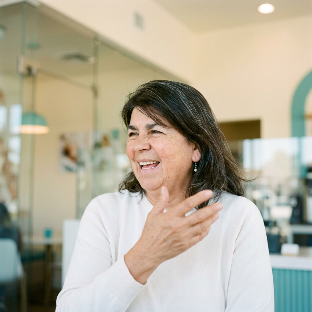Norma Alicia Barajas, coach y fundadora de ESI, presentando — coaching de inglés en línea
